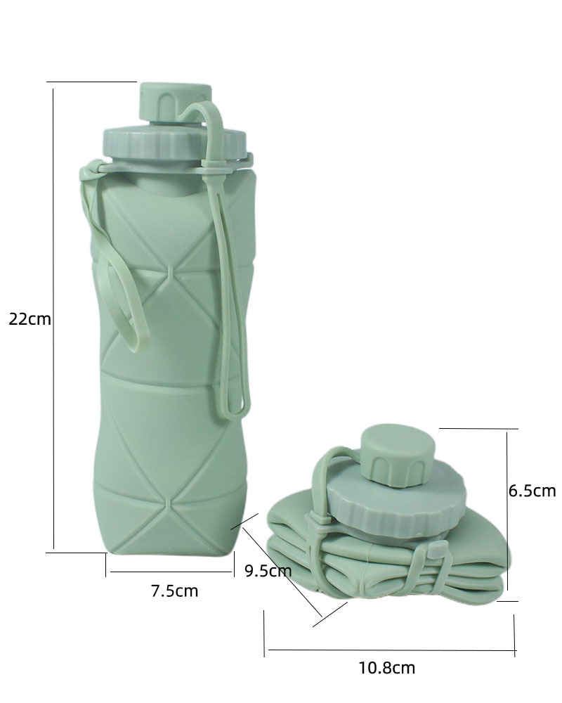 Silicon Folding Bottle – Portable Food Grade Foldable Water Bottle