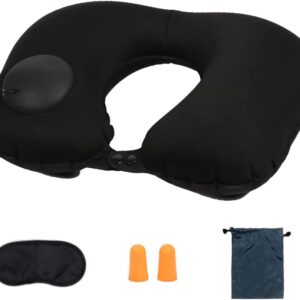 Portable Superlight Inflatable Neck Pillow for Travel & Lounging