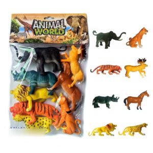 Wild Animal Toy Set for Kids in Kenya – Cartoon Farm & Wild Animal Figures Toy