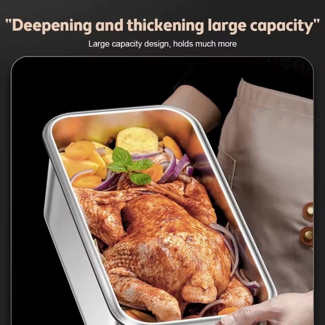 Food Grade Stainless Steel Large Capacity Leak Proof Kitchen Storage Container with Date Indicator