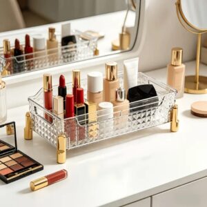 Transparent Acrylic Cosmetic Storage Box – Clear Makeup & Cosmetic Organizer