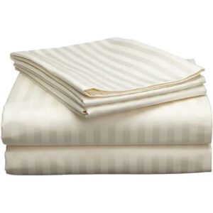 Luxury Cotton Stripped Bedsheets.