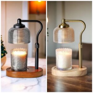 Glass Dimmable electric candle warmer.