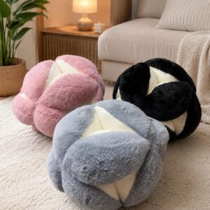 30 cm soft living room,bedroom hydrangea Rabbit fur throw pillows
