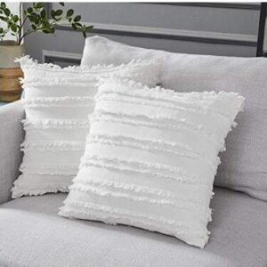 White Plush Soft Cushion Cover for Sofa Comfortable Decorative Pillowcase Living Room Nordic Style
